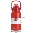 thumbnail image 3 of Botella de vacío de 45 onzas con aislamiento al vacío, termo para ciclismo, hogar rojo, 3 of 9