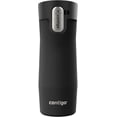 thumbnail image 1 of Contigo West Loop 3.0 Tasse de Voyage en Acier Inoxydable avec Crochet pour Sachet de Thé et Couvercle Anti-Déversement, Tasse Réutilisable à Isolation sous Vide pour Café et Thé, 16 oz (473 ml), Noir - Garde les Boissons Chaudes jusqu'à 11 Heures, 1 of 8