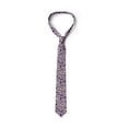 thumbnail image 3 of Botanical Necktie, Raspberries Flowers Drops, Dress Tie, 3.7", Cream and Quartz, by Ambesonne, 3 of 3