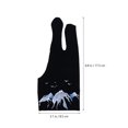 thumbnail image 5 of Raindrops Sketching Paper Use Artist Gloves Two Finger Painting Glove Black 1Pack, 5 of 5