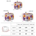 thumbnail image 6 of Toaster Cover 2 Slice, Tulip Flowers Dustproof Bakeware Oven Protector with Top Hook, Orange Purple Pastrol Floral Spring Waterproof Small Kitchen Appliance Toasters Dust Cover, 12"x7.5"x8", 6 of 9