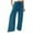 Sky Blue, variant on JINMGG Womens Plus Size Pants under $10 Fashion Womens Casual Elastic Loose Pants Straight Wide Leg Trousers Pants