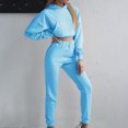 thumbnail image 2 of Dyegold Women's Two Piece Outfits Matching Sets Long Sleeve Hoodies Tops Pants Tracksuit Lounge Sets Teen Girls Sweatsuits, 2 of 7