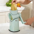 thumbnail image 3 of BotaniNest 5 In 1 Round Slicer & Cheese Grater Hand Crank Vegetable With Suction Base 5 For Cheese & Vegetables Easy Clean & Kitchen Slicer Cho, 3 of 5