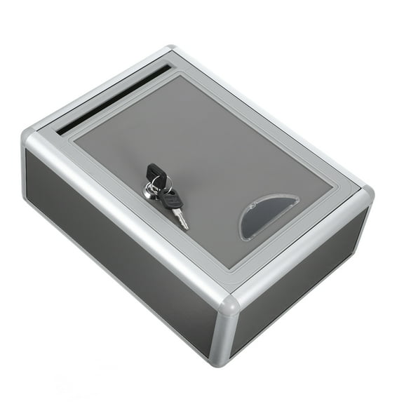 Foxnovo Small Suggestion Box Mailbox With Lock Wall Hanging Complaint Suggestion Box Aluminium Alloy Box