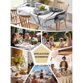 thumbnail image 5 of Tulip Black White Table Cloth, Spring Floral Botanical Bloom Waterproof Tablecloth for Rectangle Tables, Reusable Washable Fabric Table Cover for Restaurant Kitchen Dining Tables 60"x84", 5 of 6