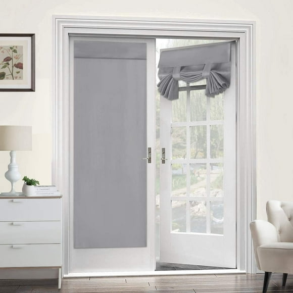 Privacy Turquoize French Door Panel Energy Efficient Blackout Sidelight