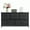 Black Wood, variant on ACCVER Dresser for Bedroom 12 Storage Drawer, Fabric Closet Chests Organizer Tower with Wooden Top Metal Frame for Living Room Hallway Entryway