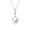 Pink, variant on yami 10-11mm Blue Cultured Pearl Necklace 925 Sterling Silver 18+2In Pearl Jewelry Gift for Women