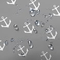 thumbnail image 2 of Nautical Anchor Camper RV Shower Curtain for Travel Trailer Bathroom, Grey Kids Camping Small Narrow Shorter Fabric Shower Curtains Set, Happy Camp Outdoor Decor Accessories with Hooks 47X64, 2 of 6