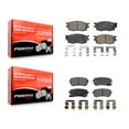 thumbnail image 1 of Positive Plus Front Rear Semi-Metallic Brake Pads Kit for Car Hyundai Accent Kia Rio Rio5 KPF-100062, 1 of 8