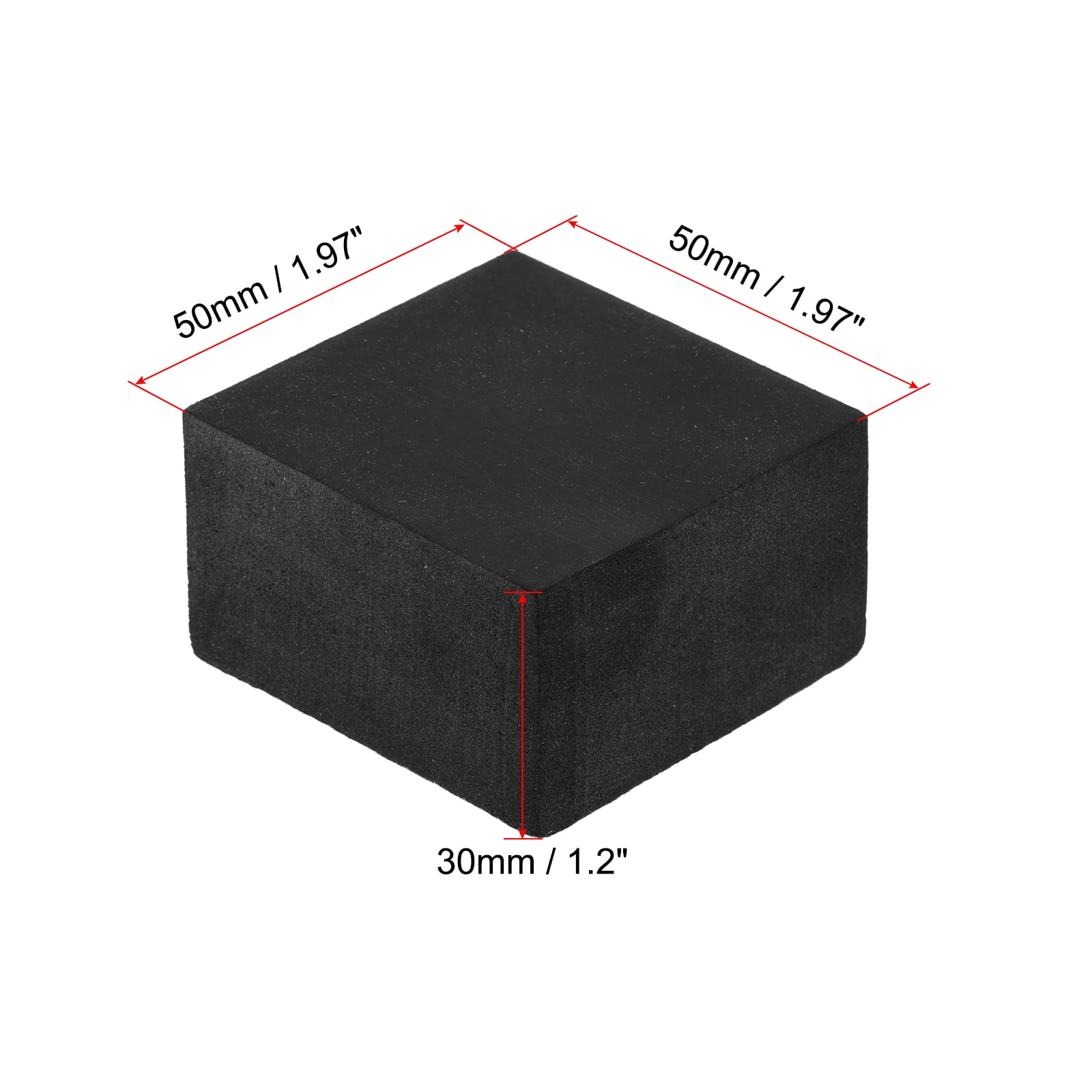 Unique Bargains Square Vibration Isolation Mats 1.97 ' x Unique Bargains Square Vibration Isolation Mats 1.97 ' x