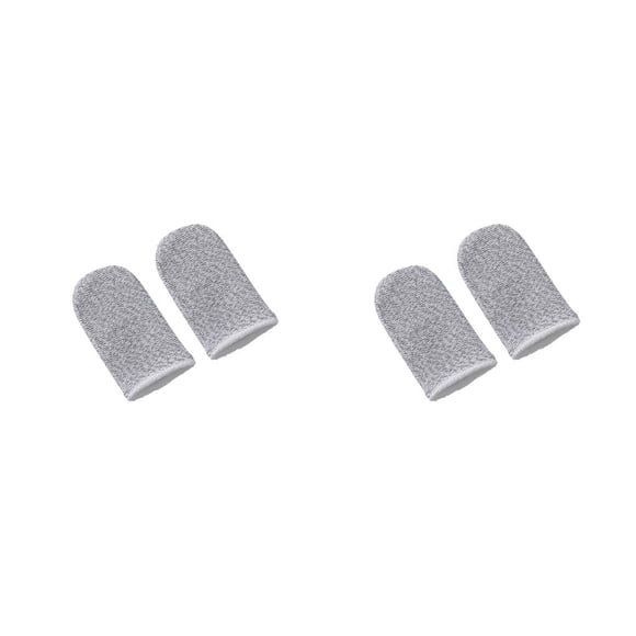 Fundas para yemas de los dedos Cateissary 2 piezas a prueba de sudor fibra de carbono No.04