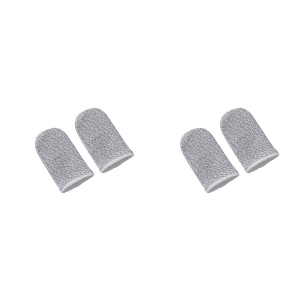 Fundas para yemas de los dedos Cateissary 2 piezas a prueba de sudor fibra de carbono No.04
