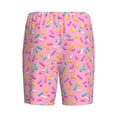 thumbnail image 5 of Fotbe Pink Donut Pajama Shorts for Men, Men's Pajama Bottoms, Sleepwear,Short Pajama Pants-XX-Large, 5 of 9