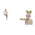 thumbnail image 1 of Figura artística de mujer, escultura de resina, bandeja coleccionable, estatua abstracta de niña con almacenamiento para llaves, ideal para sala de es, 1 of 8