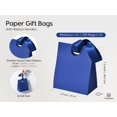 thumbnail image 3 of Paper Gift Bags With Ribbon Handles Set of 10 Blue Bulk Reusable For Gift Wrap Girls Kids Birthday Bridal Shower Party Favors Goodie Bags Candy Christmas 5.91"x3.54"x7.28" Small, 3 of 7