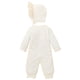 thumbnail image 3 of Gibobby Mamelucos para bebe niño polar Bebé recién nacido niños niña niño mono Color sólido manga larga tejido ropa Color sólido sombrero(Blanco, 3-6 Meses ), 3 of 4
