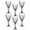 Crystal Facets Clear, variant on STP GOODS Crystal Facets Wine Glass Set of 6 pcs 9.8 fl oz (290 ml) Glasses for Red and White Wine Bar Glasses Glass Wine Goblets, Clear Glass with Stem, Clear and Gold