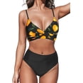 thumbnail image 1 of Women's One Piece Swimsuit Ruffle Lace Up Beach Bathing Suit Tummy Control Swimsuit Bathing Costume, 1 of 4