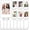 Lace, variant on 15 count 2x3inch Photo Frame with Base Photo Display Mini Picture Frames Double Sided Desktop Display Vertically for Film Mini Picture Ornaments (Clear,Lace)