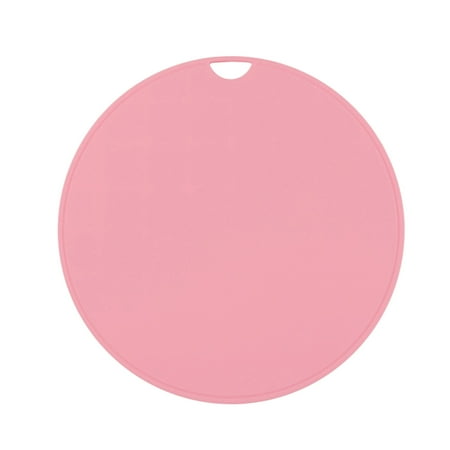 

Twinkseal Solid Color Placemat Round Placemat Thickened Anti-scalding Non-stick Table Protection Waterproof Heat Insulation Solid Color Reusable Flexible