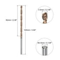 thumbnail image 2 of Uxcell 3.5mm Dia 100mm Long Length Titanium Coated K35 Tungsten Carbide Twist Drill Bits, 2 of 6