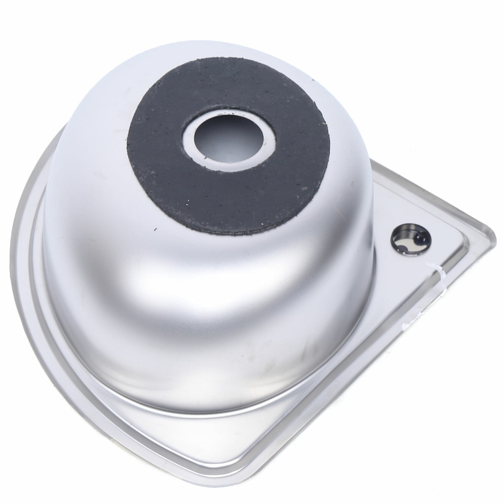 Corner Narrow Single Bowl Stainless Steel Sink - Triangular Hand Basin for RV, Kitchen & Bathroom