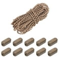 thumbnail image 1 of Cadena de cuentas de persiana Uxcell de 10.94 yardas con 20 conectores para persianas de cuentas marrón, 1 of 5