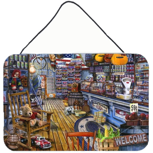 Carolines Treasures PTW2022DS812 Jenkinsons General Country Store Wall or Door Hanging Prints 8x12 multicolor