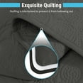thumbnail image 4 of THD Benjamin - 3 Piece King Size Quilt Set, Lightweight King Bedspread Coverlet Set (King, Charcoal Grey), 4 of 6