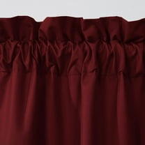 Thermalogic Prescott Room Darkening Rod Pocket Five in One Curtain Set 80 x 63 in Burgundy