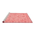 thumbnail image 2 of Ahgly Company Machine Washable Indoor Square Abstract Red Modern Area Rugs, 6' Square, 2 of 4