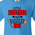 thumbnail image 4 of Inktastic Little Brother and Biggest Fan Baseball Glove and Bat Youth T-Shirt, 4 of 5
