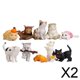 thumbnail image 1 of Estatuilla de coche,Figuras de modelos de animales,escultura de estatua de perro,Mini figura de perro,juguetes para niños,figuras de acción,Adornos para pasteles,accesorios de, 1 of 8