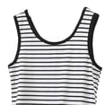 thumbnail image 4 of Summer Tops For Women Sevevn Women's Striped Sleeveless Tank Top Lightweight Crew Neck Cami for Everyday Wear Black 3XL, 4 of 5