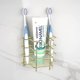 thumbnail image 1 of Soporte para cepillos de dientes de pared (dorado), apto para baño, ducha, cepillo de dientes eléctrico, soporte para cepillos de dientes de acero inoxidable, pasta de dientes, maquinilla de afeitar,, 1 of 5