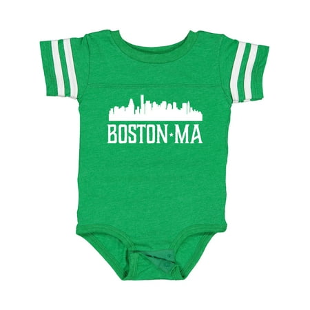 

Inktastic Boston Massachussetts Skyline City Silhouette Gift Baby Boy or Baby Girl Bodysuit