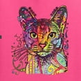 thumbnail image 5 of Wild Bobby Dean Russo Colorful Cat Abyssinian Cat Lover Men Graphic Tee, Neon Pink, 4X-Large, 5 of 5