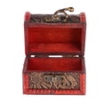 thumbnail image 3 of Caja de almacenamiento, aduana de madera retra del joyero del organizador de la joyería del almacenamiento de la joyería dirigida, 3 of 8