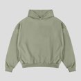 thumbnail image 2 of Chbgutlmr Hoodies for Men Long Sleeve Cropped Pullover Fall Loose Casual Plain Basic Workout Athletic Sweatshirts, 2 of 8