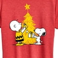 thumbnail image 3 of Peanuts - Xmas Charlie And Snoopy - Women's Short Sleeve Graphic T-Shirt, 3 of 6