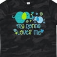 thumbnail image 4 of Inktastic My Nonna Loves Me- Cute Elephants Boys or Girls Toddler T-Shirt, 4 of 5