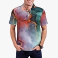 thumbnail image 1 of Fotbe Colorful Abstract Waves Camiseta Polo de Golf para Hombre con Estampado – Camisa Deportiva Transpirable con Cuello Abotonado-XX-Large, 1 of 6