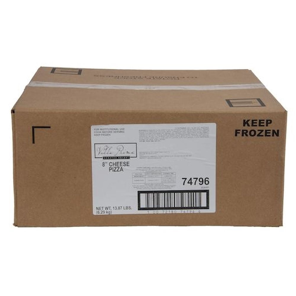 Villa Prima Scratch Ready Cheese Pizza, 8 inch - 24 per case.