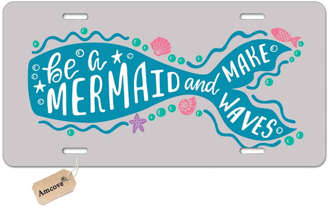 MERMAIDS METAL NOVELTY LICENSE PLATE TAG FOR CARS...