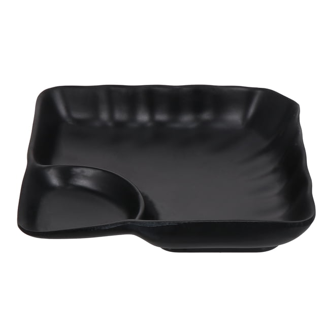 1pc Japanese Melamine Dumpling Dish with Vinegar Dish Practical Dining Plate