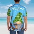 thumbnail image 4 of Sikiie Merry Christmas Gnome Print Men's Hawaiian Shirt, Summer Beach Button Pocket Short Sleeve T-Shirt,Medium, 4 of 7