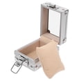 thumbnail image 4 of KAKOWELY watch shaker Aluminum Watch Container Box with Lock Watch Storage Silver Case3.54"X2.76"X2.17", 4 of 5