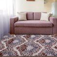thumbnail image 5 of Chloe Non-Slip Floral Damask Indoor Washable Area Rug by Blue Nile Nills, 5 of 6
